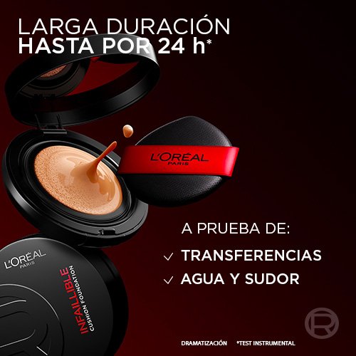 Infallible Fresh Wear Cushion Foundation L´Oreal Paris Control Brillo